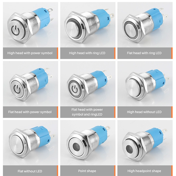 22mm Metal Push Button Switches